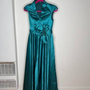 Formal Satin Sky 3D Bridesmaid Prom Gown dress, SIZE 2